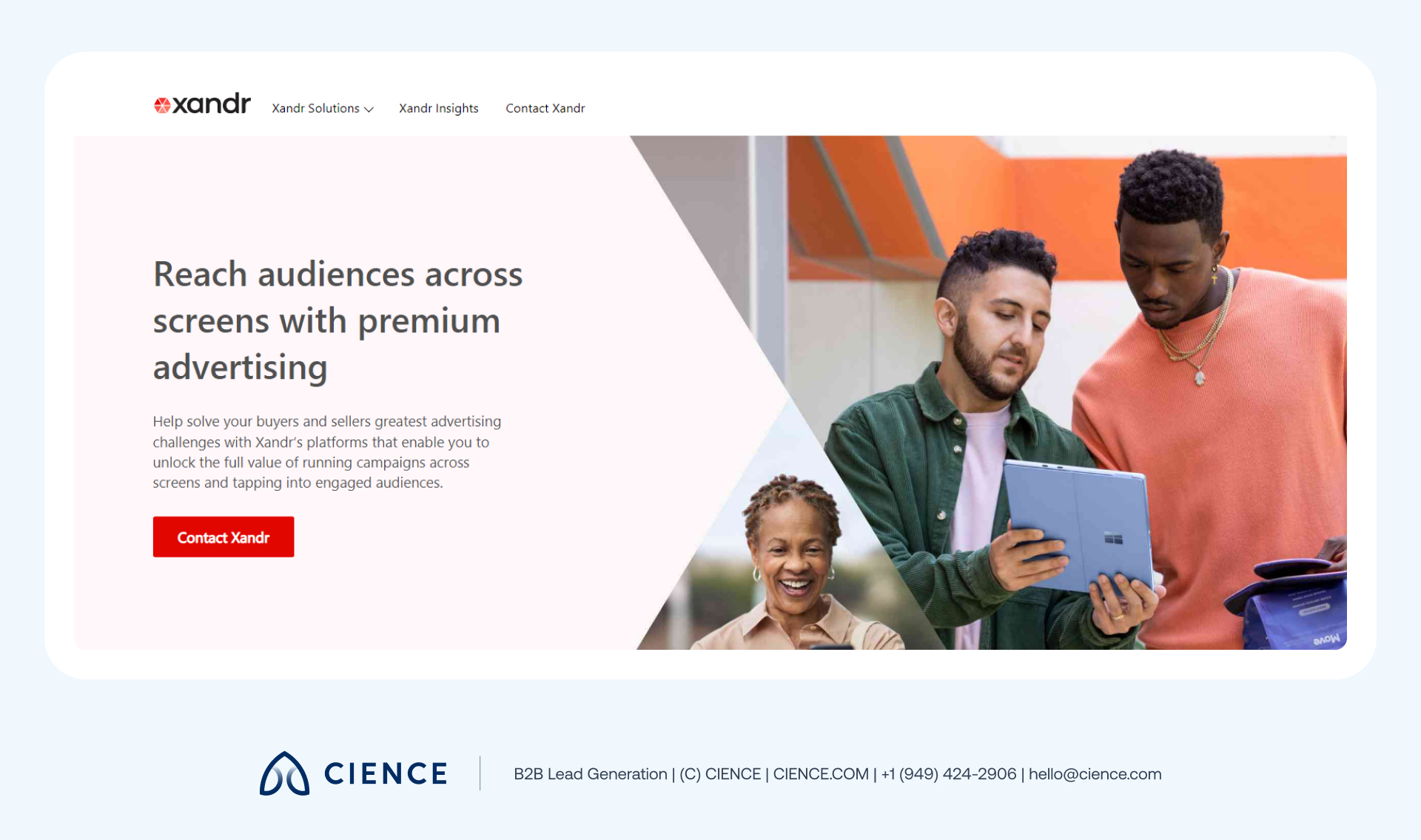 Xandr programmatic advertising and analytics platform for premium cross-screen ad campaigns